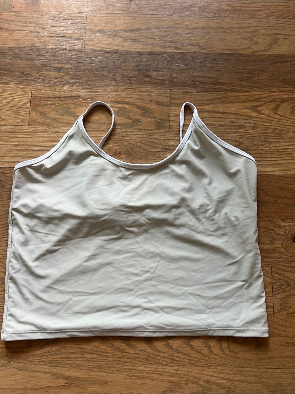 Women’s Light Green Coral Reef Crop Swim Top